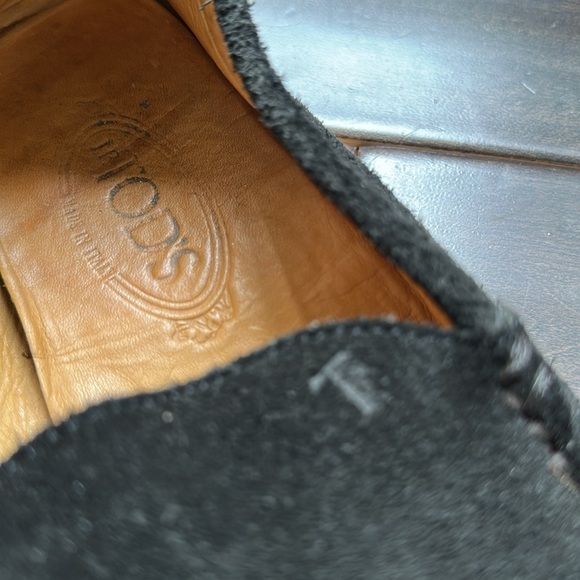 Tod's Black Suede Loafers sz. 8.5 Mens / 10 Women’s - Picture 9 of 9